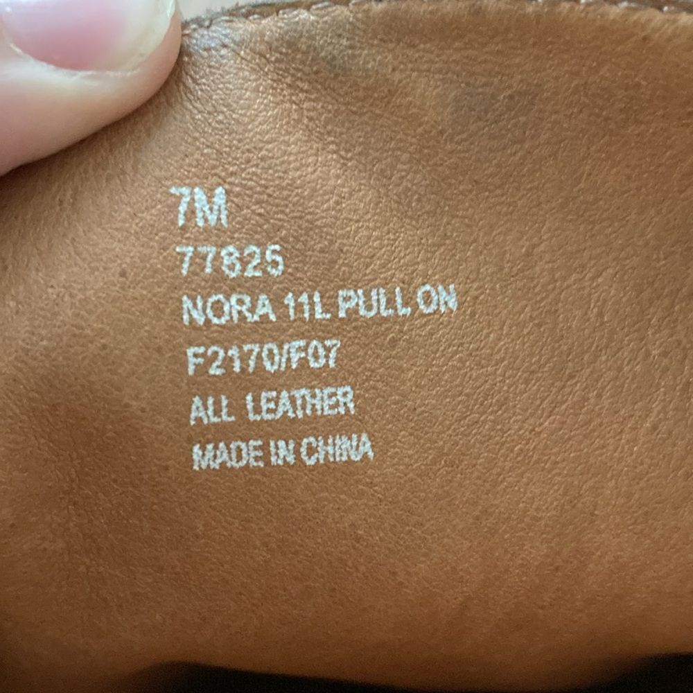 Frye Pull On Calf Length Brown Boots Sz 7 - Picture 11 of 16